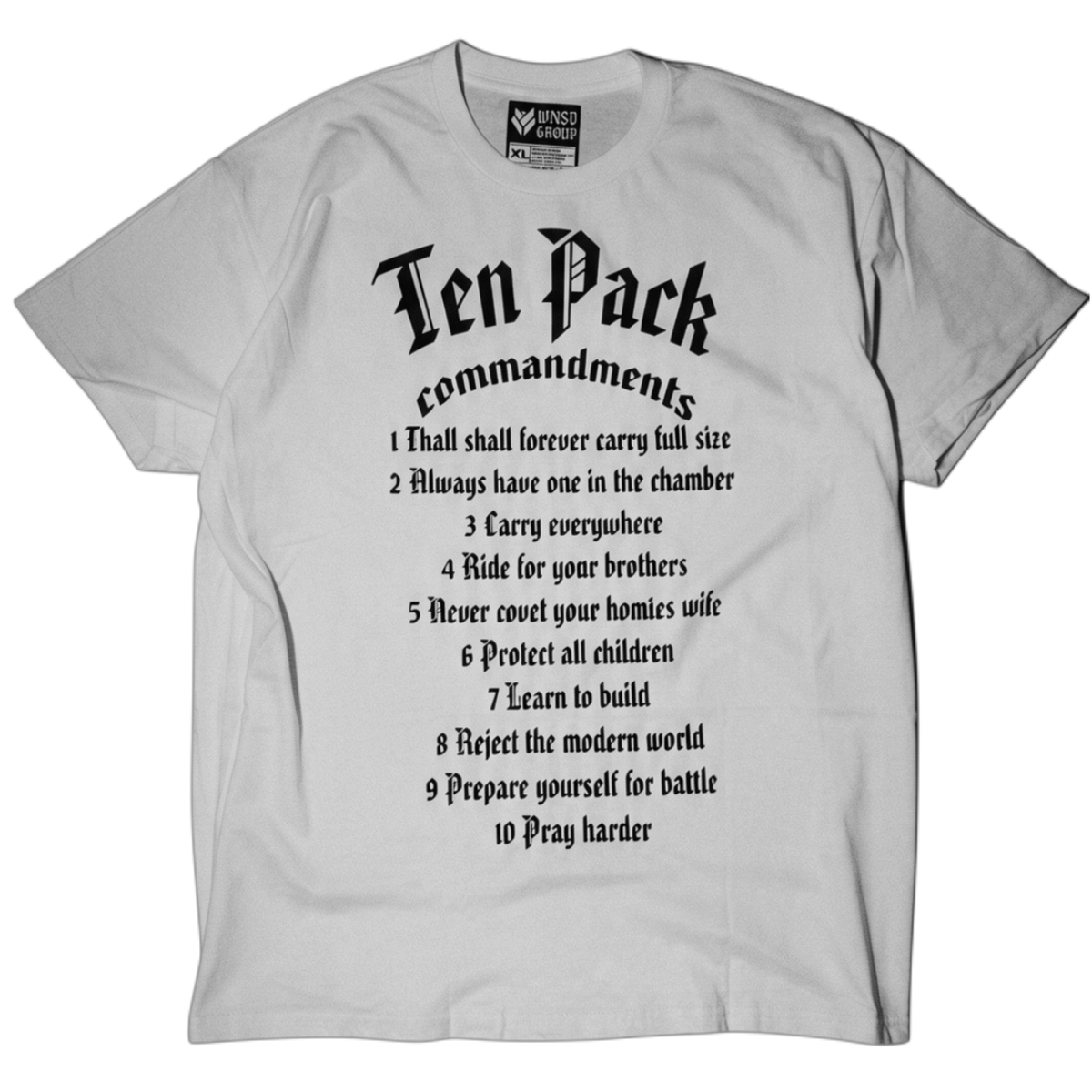 TEN PACK COMMANDMENTS SS T-SHIRT
