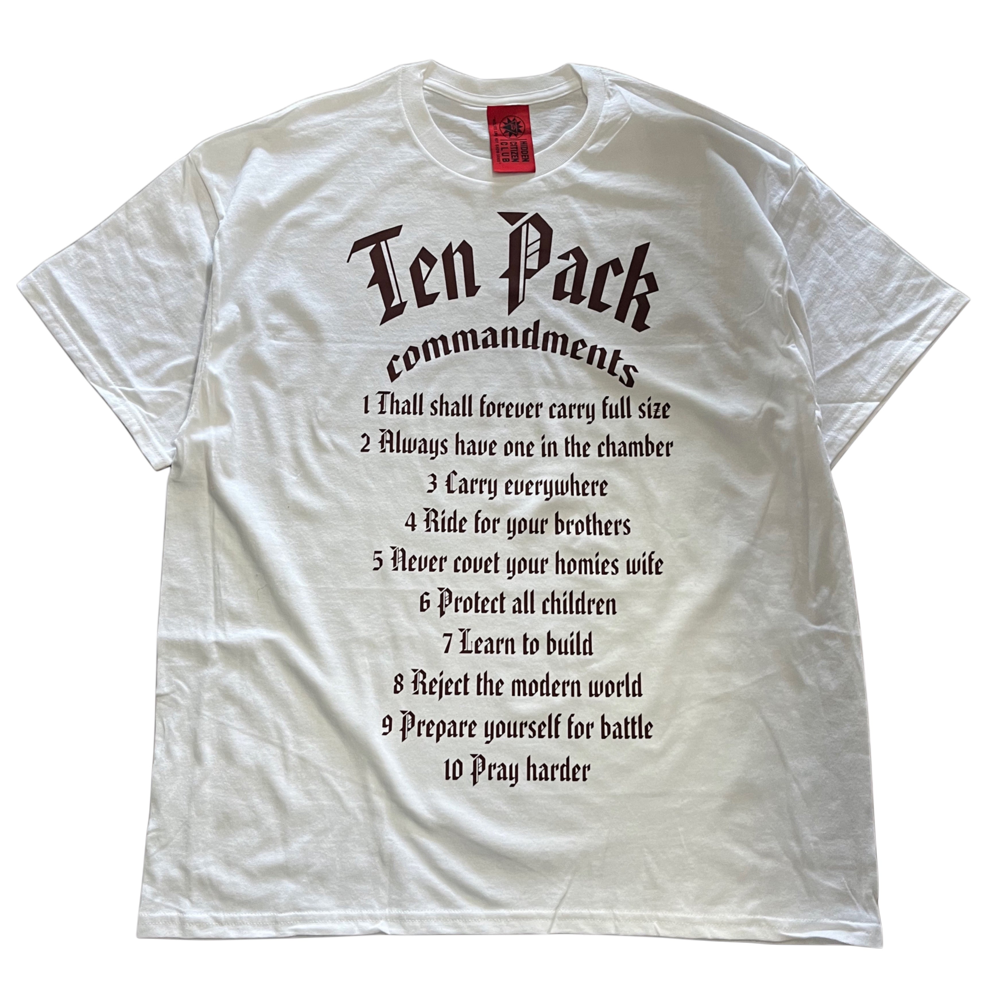 TEN PACK COMMANDMENTS SS T-SHIRT