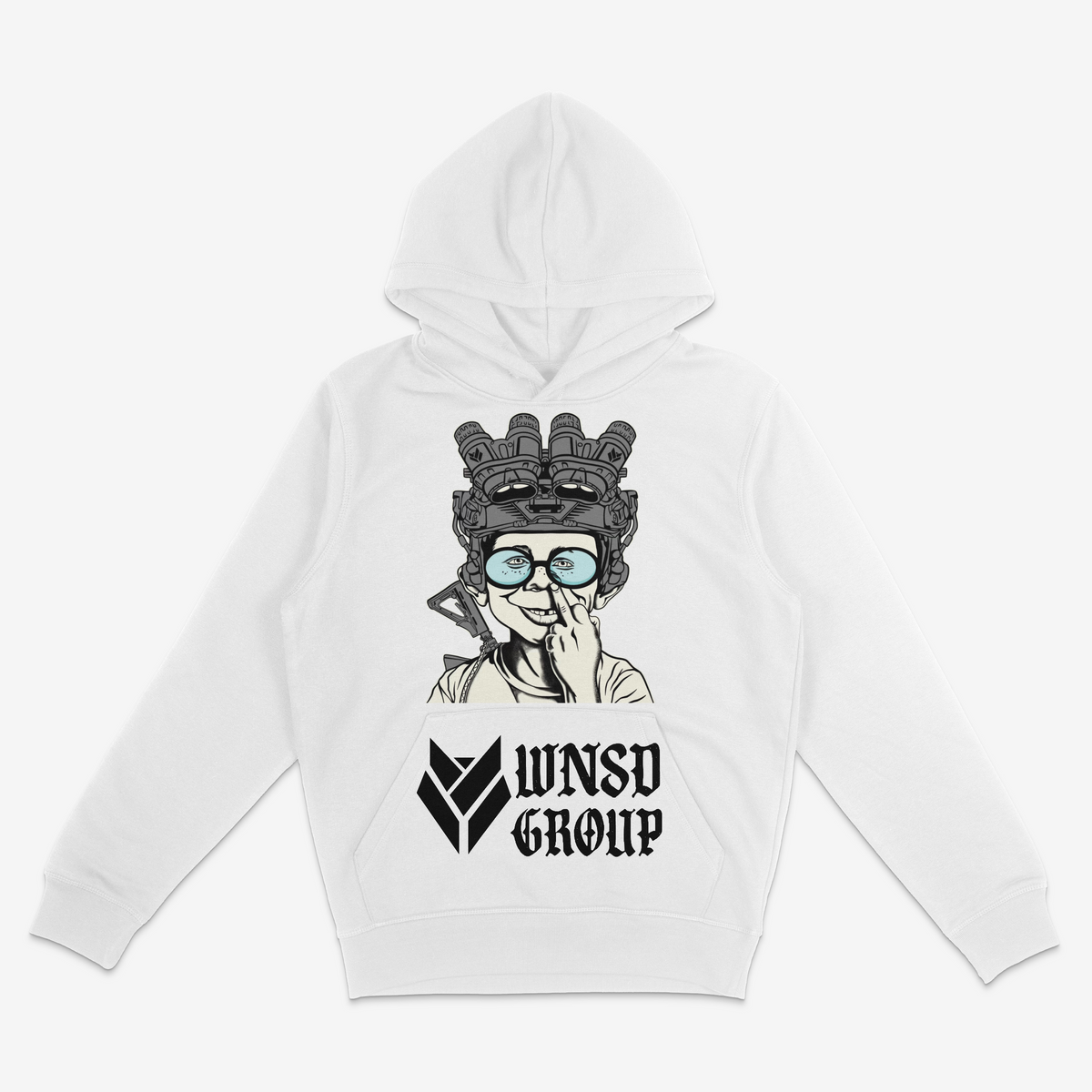 GUN GEEK MASCOT HOODIE SWEATSHIRT